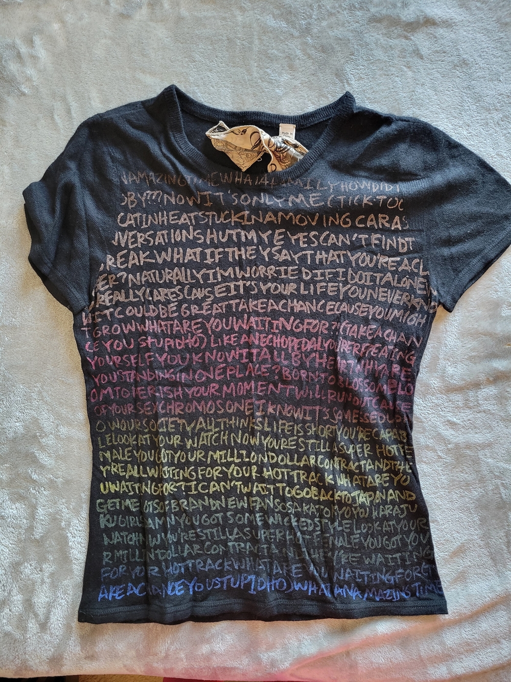 L.A.M.B. boudior WYWF Lyric Cashmere Tee